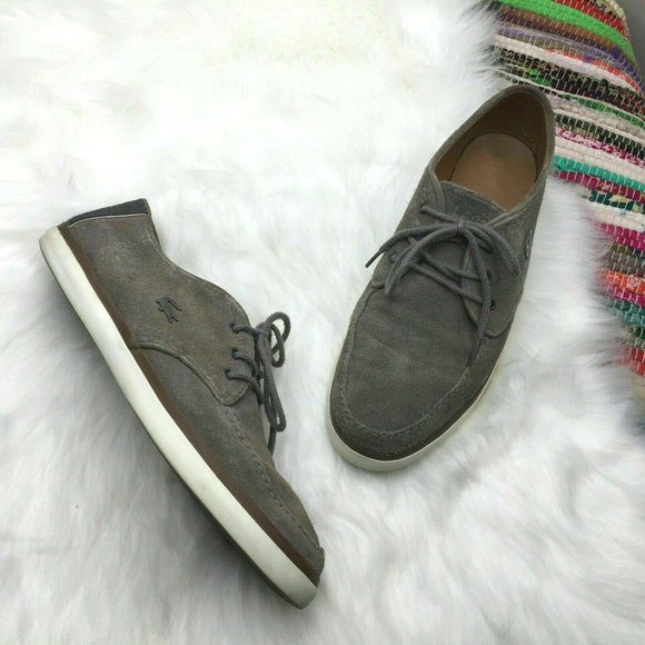 Lacoste Mens Sevrin Suede Sneaker Us 3 